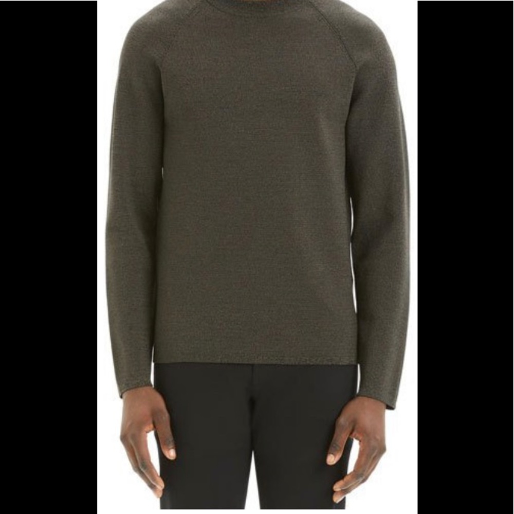 Theory Videla C Neopreno Crewneck‎ Sweater Sz XL